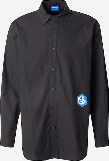 Marškiniai iš KARL LAGERFELD JEANS, spalva – mėlyna / juoda / balta, Prekių apžvalga