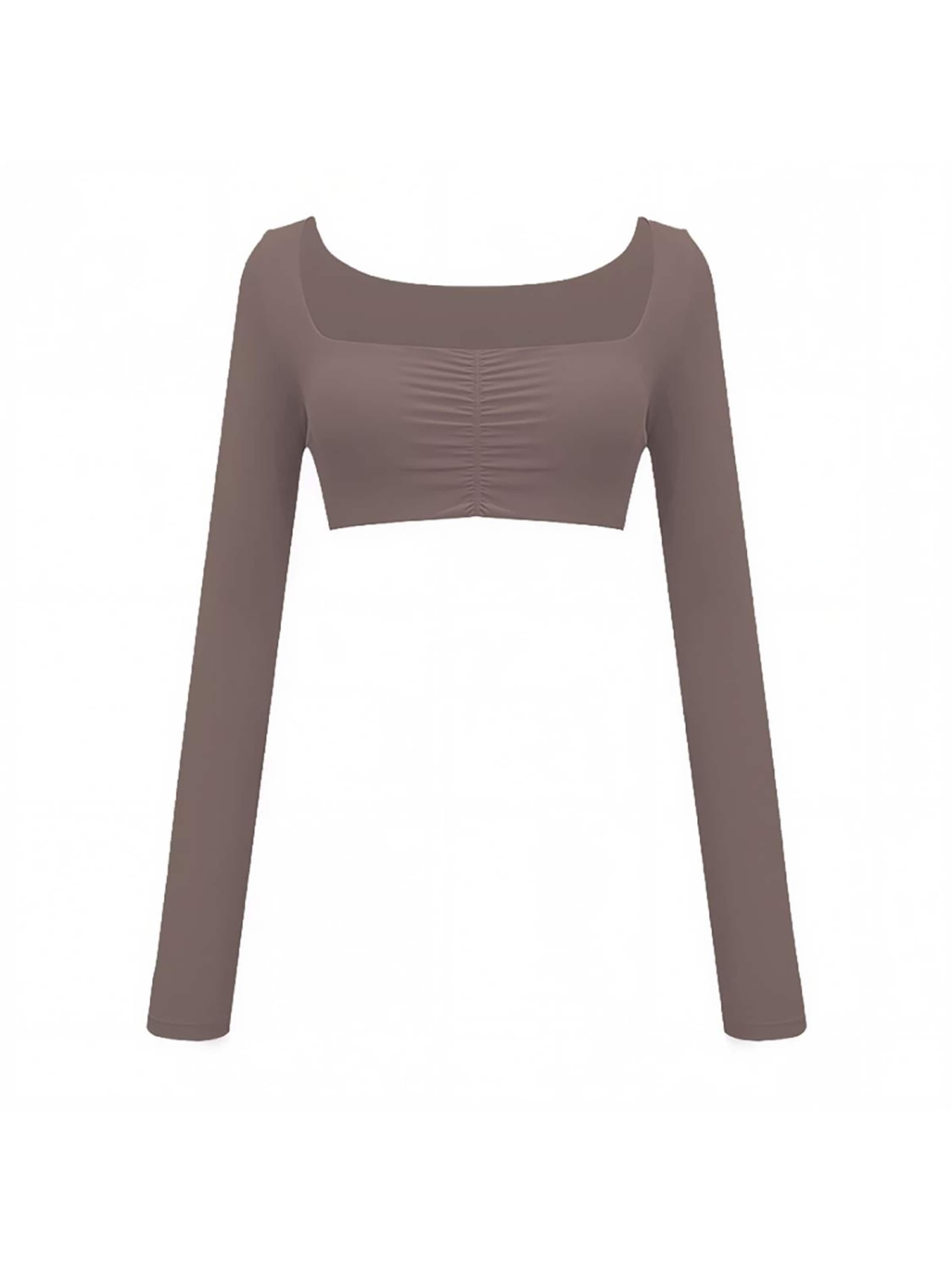 GOD SAVE QUEENS Sports top in Brown: front