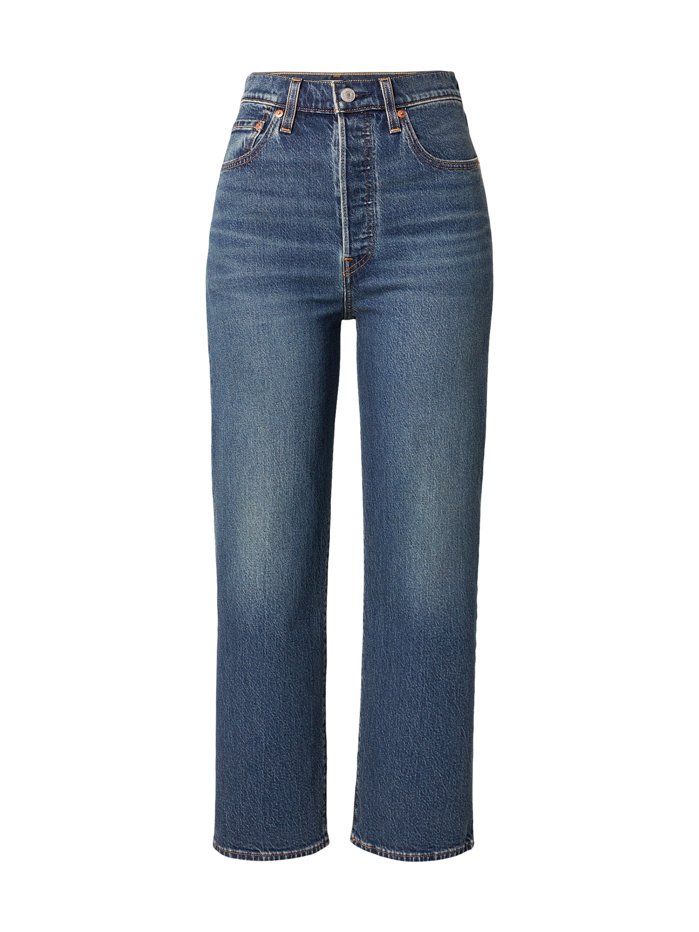 LEVI'S ® - Regular Calças de ganga 'RIBCAGE STRAIGHT' em azul: frente