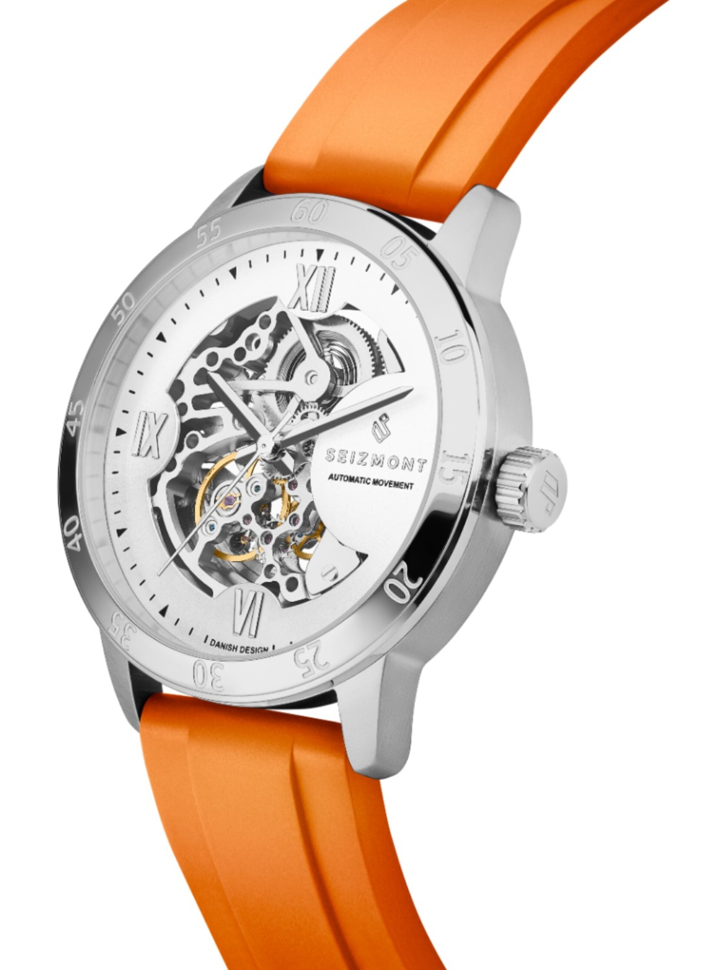 Seizmont Analog watch 'Dante II' in Orange