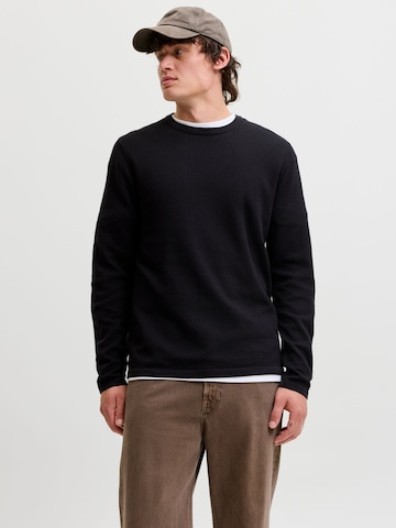 Pull-over 'JJAustin' JACK & JONES en noir : devant