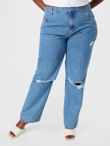 Cotton On Curve Jeans in Blauw: voorkant
