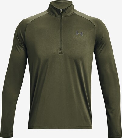 UNDER ARMOUR Functioneel shirt 'Tech 2.0' in de kleur Olijfgroen / Zwart, Productweergave