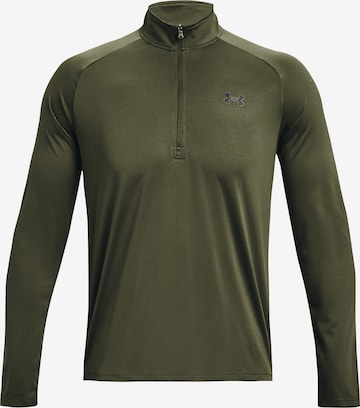 UNDER ARMOUR Performance Shirt 'Tech 2.0' in Green: front