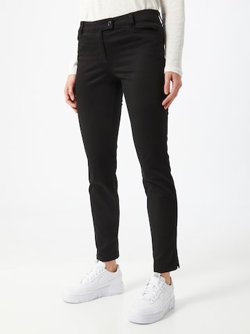 Coupe slim Pantalon 'Laxa' Marc O'Polo en noir : devant