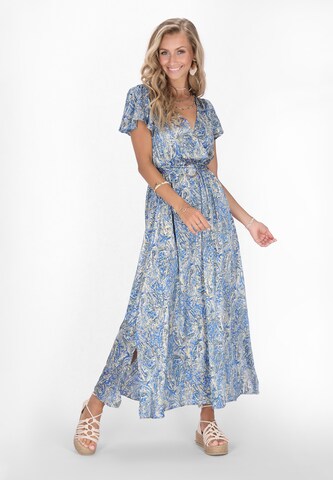 IZIA Dress in Blue: front