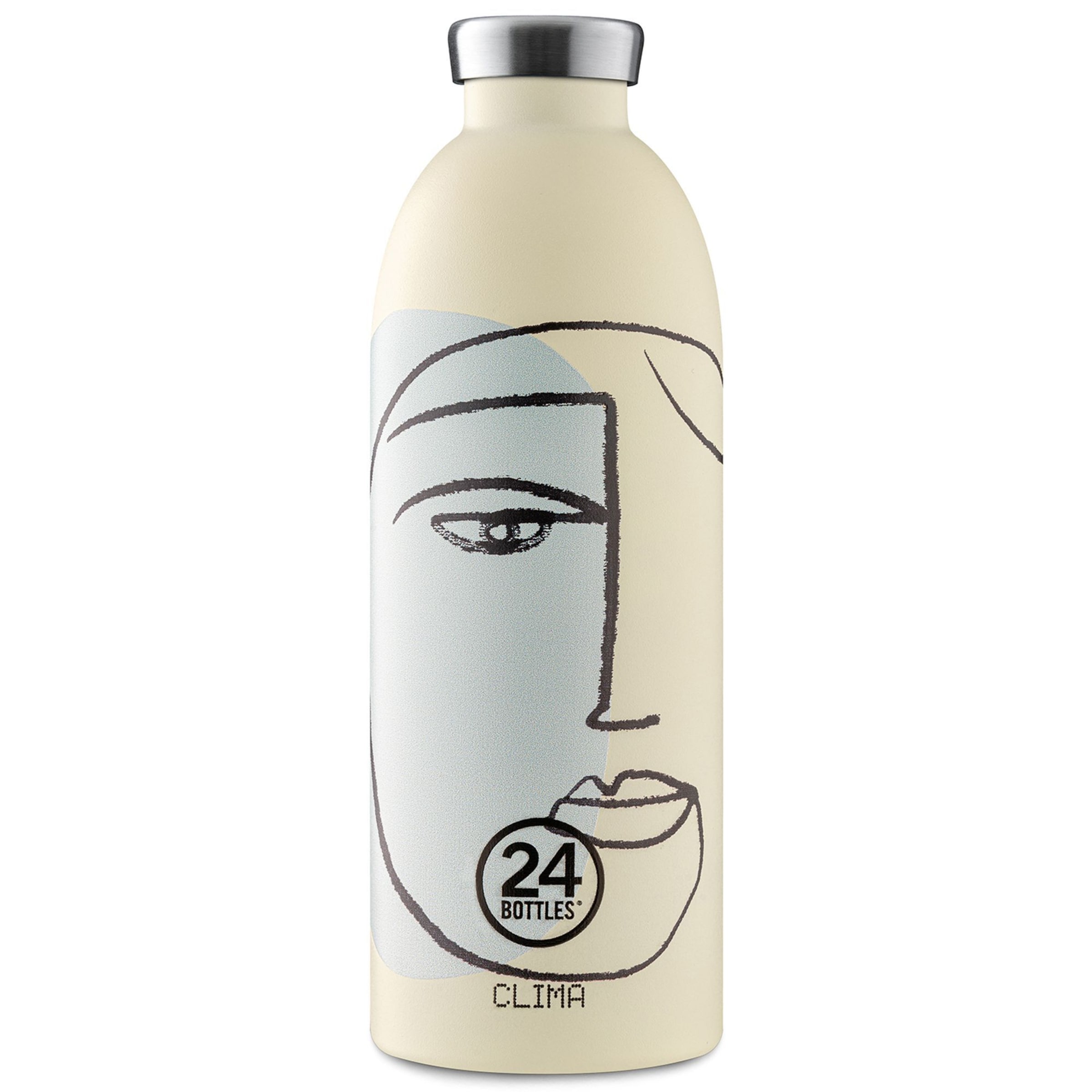 24Bottles Drinkfles in Beige: voorkant