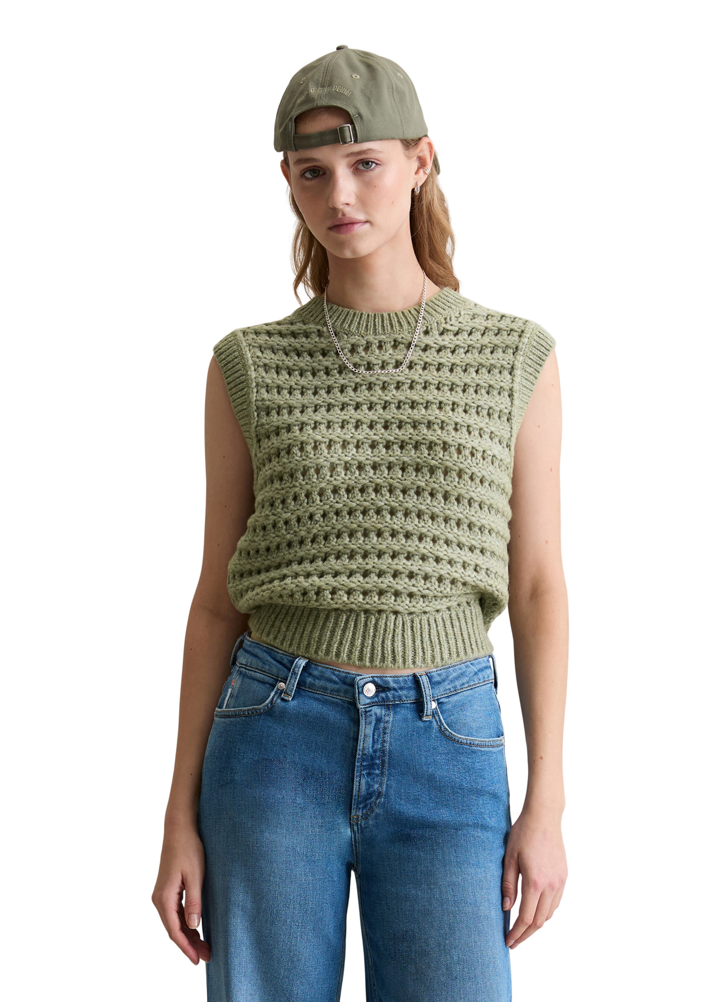 Marc O'Polo DENIM Sweater in Green: front