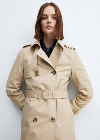 MANGO Between-Seasons Coat 'Polana' in Beige