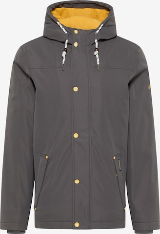 Schmuddelwedda Winter Jacket in Grey: front