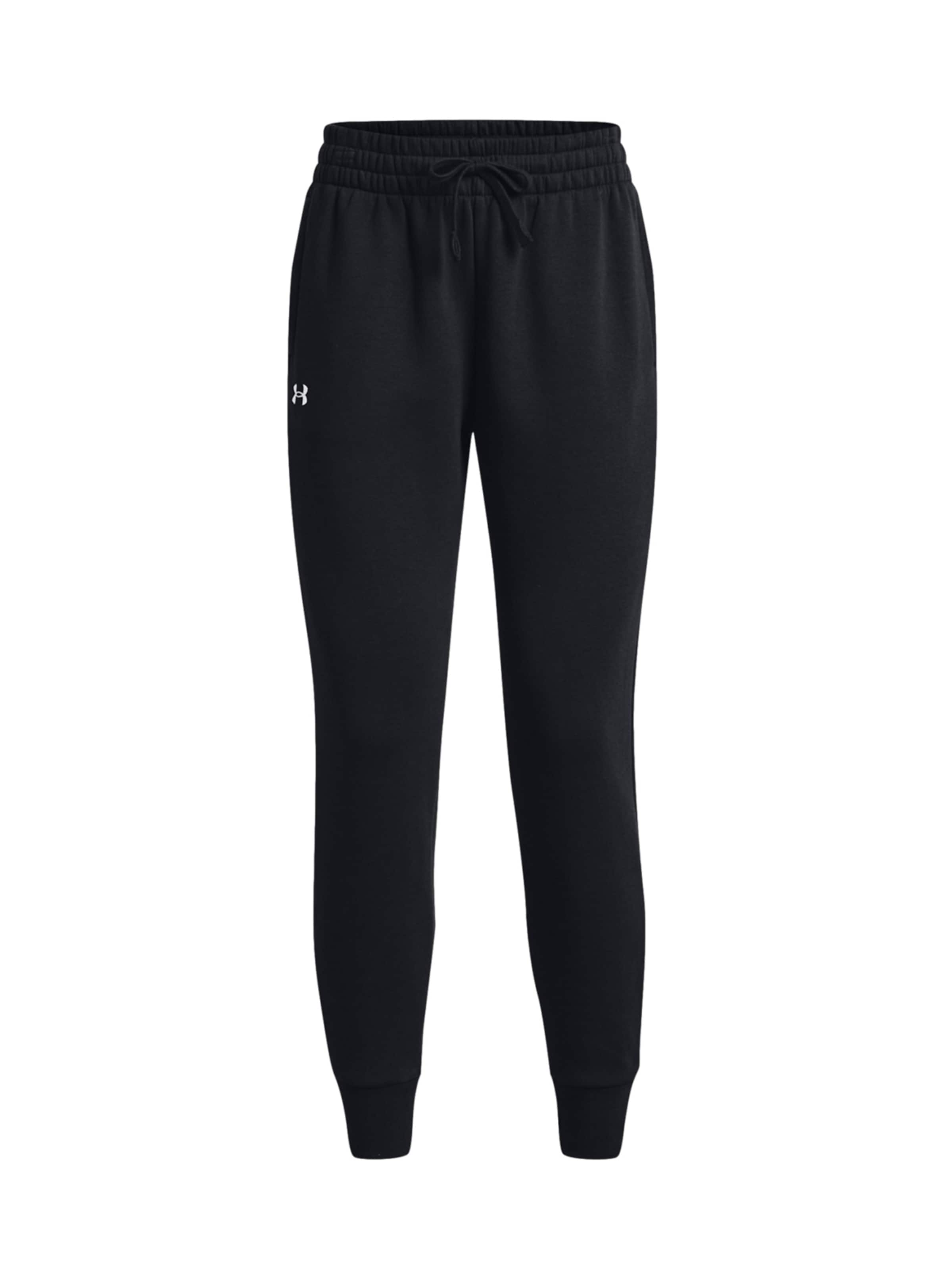 UNDER ARMOUR Loosefit Jogginghose 'Rival' in Schwarz: Vorderseite