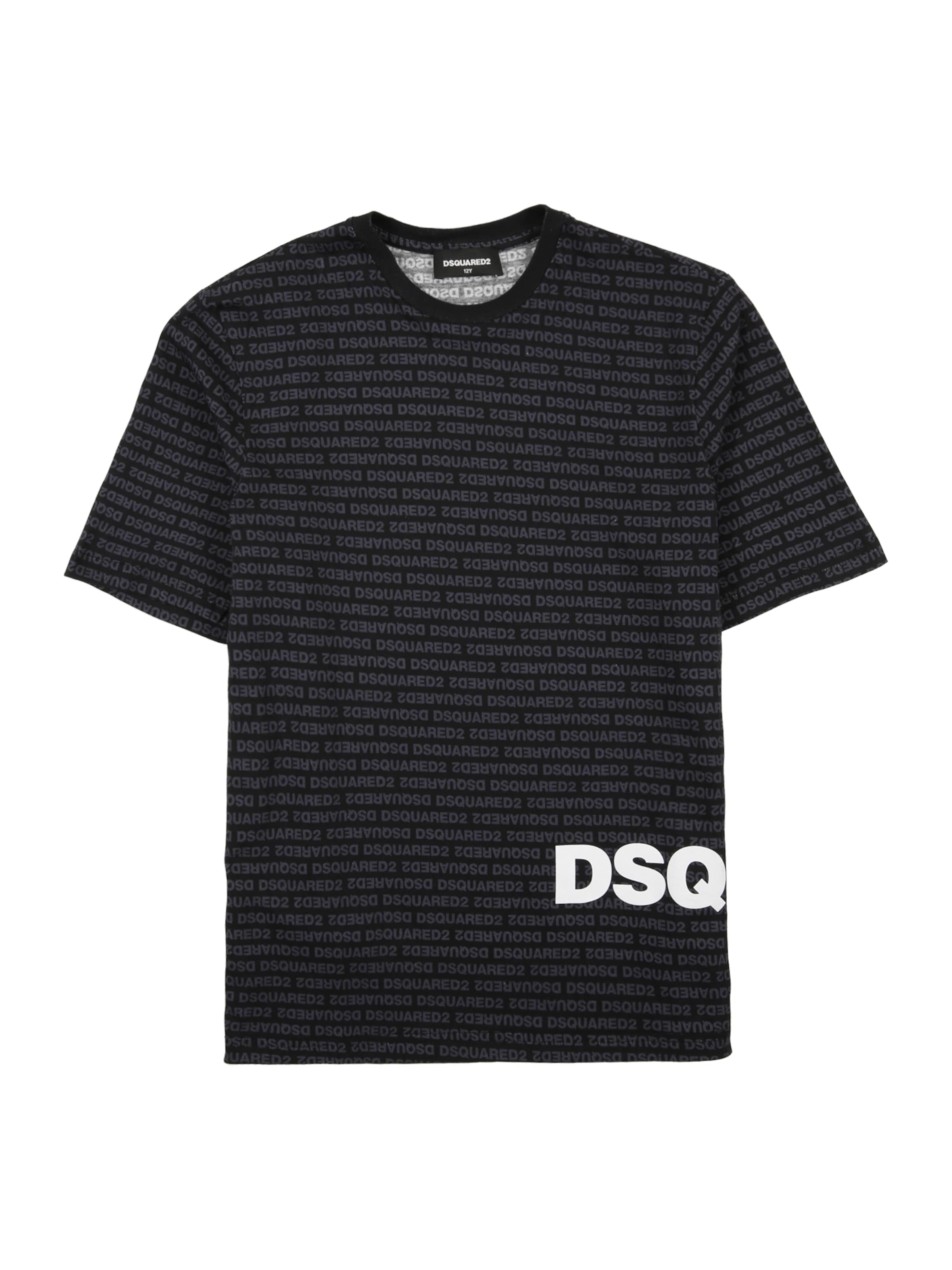 DSQUARED2 - Camiseta en negro: frente