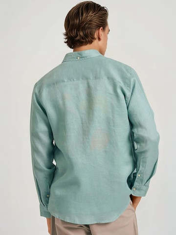 Funky Buddha Regular fit Overhemd in Groen