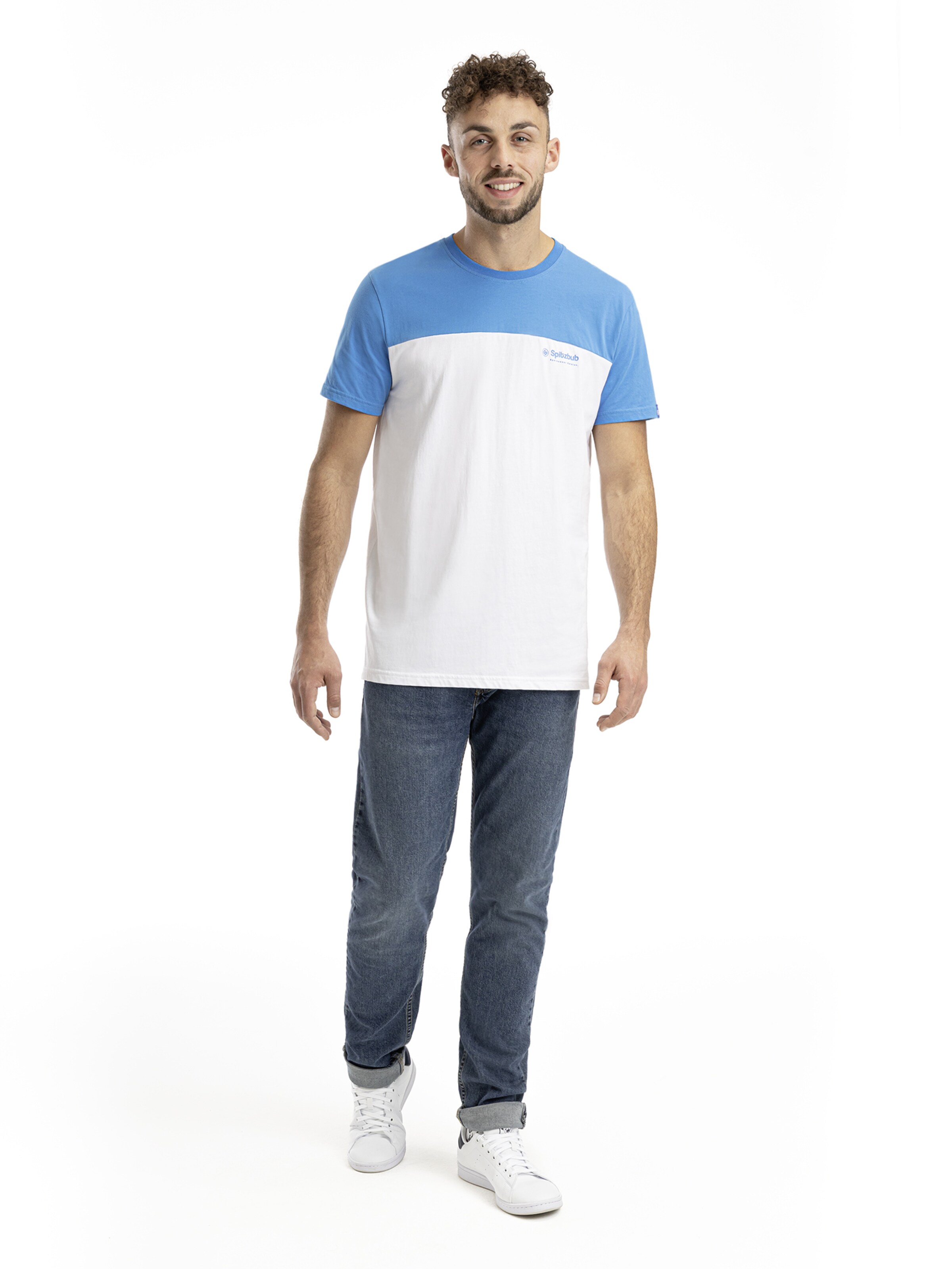 SPITZBUB Shirt ' Half Sports ' in Blauw