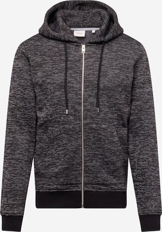 s.Oliver Sweat jacket in Black: front