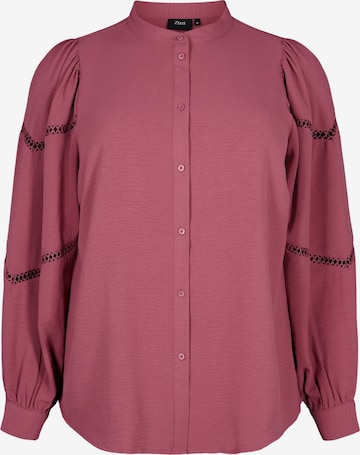 Zizzi Bluse 'EFIKKA' in Pink: predná strana