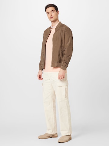 ABOUT YOU Between-Season Jacket 'Aaron' in Brown