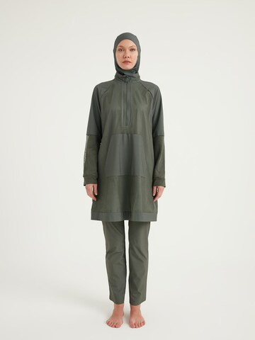 MARINA High neck Badpakjurk 'Modest Marina M2534-3' in Groen: voorkant
