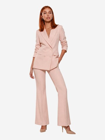 I AM Regular Trousers with creases 'Pantaloni Svasati PE26100' in Pink