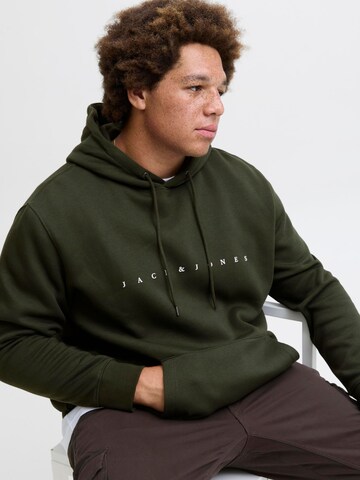Jack & Jones Plus Sweatshirt 'JJEStar' in Green