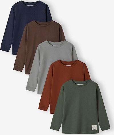 Marškinėliai iš MINOTI, spalva – tamsiai mėlyna / tamsiai ruda / pilka / rusvai žalia, Prekių apžvalga