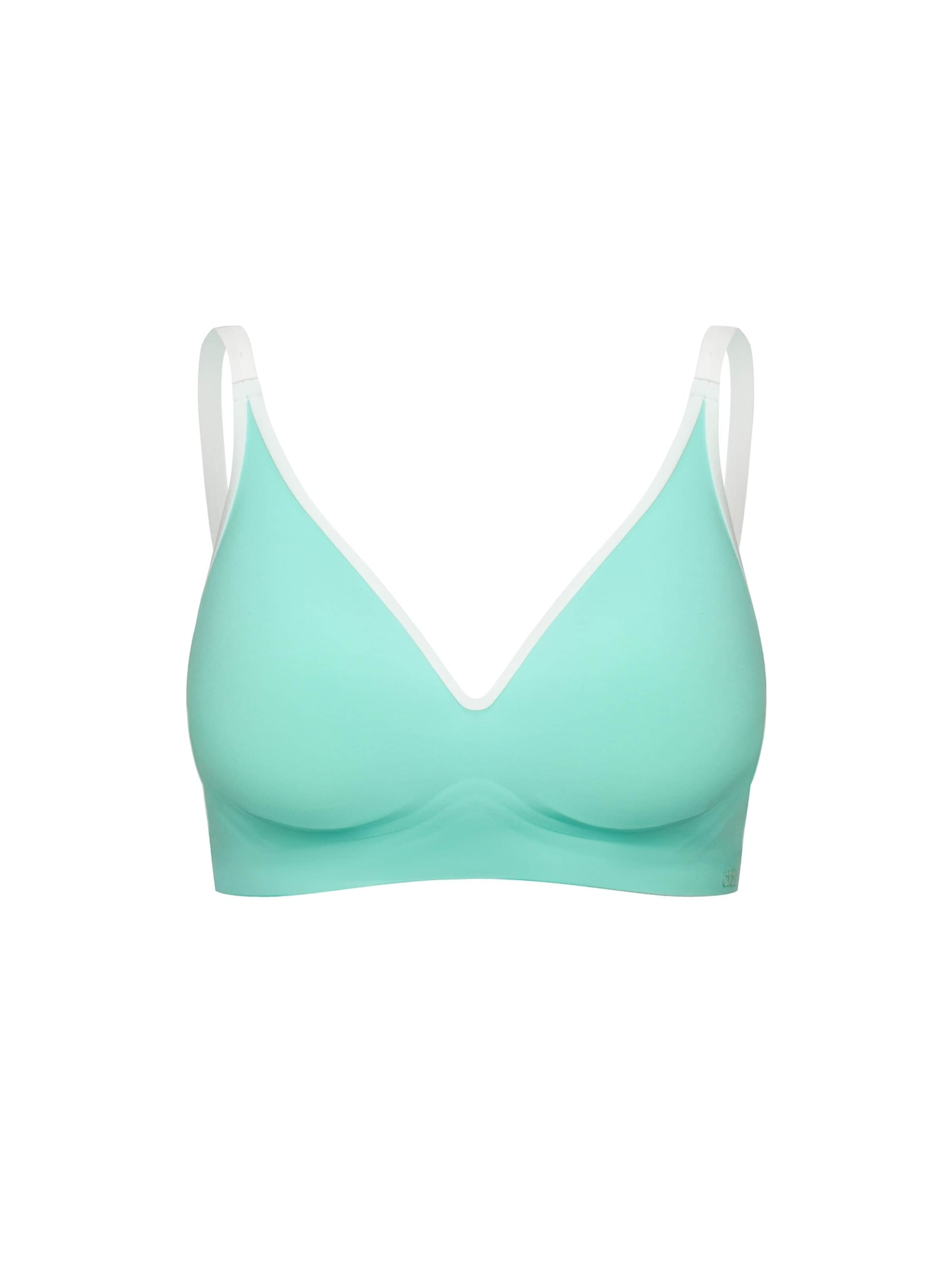 cfab (formerly creamy fabrics) Push-up BH 'Lined Comfort Push-Up BH'‌‌‌‌‌‌‌‌ in Grün: Vorderseite