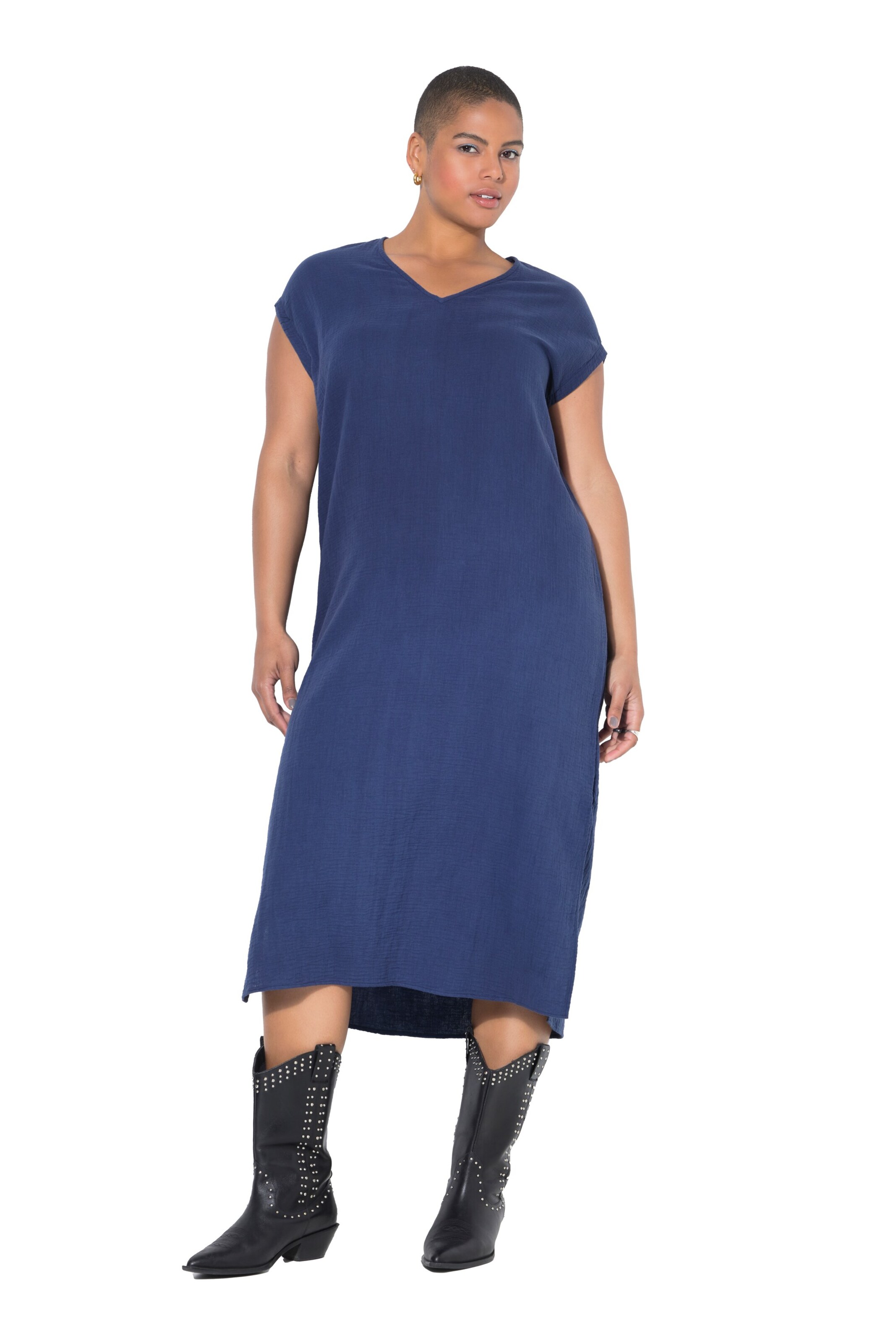 Studio Untold Jurk in Blauw: voorkant