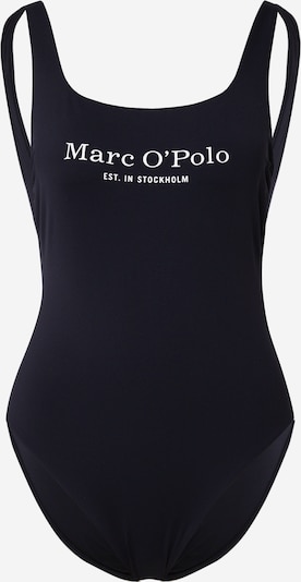 Costum de baie întreg 'Essentials' Marc O'Polo pe negru / alb, Vizualizare produs
