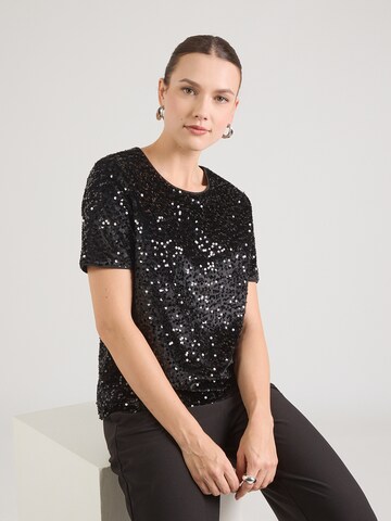 s.Oliver Μπλουζάκι σε μαύρο: μπροστά