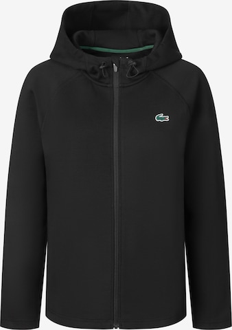 Veste de survêtement LACOSTE en noir : devant