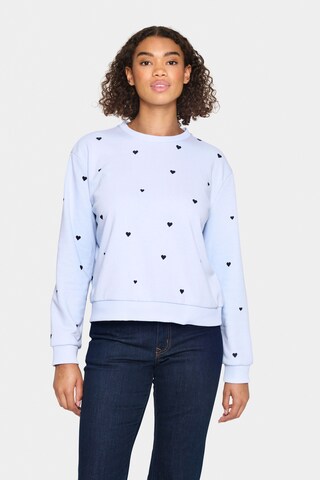 SAINT TROPEZ Sweatshirt 'Dagna' i hvid: forside