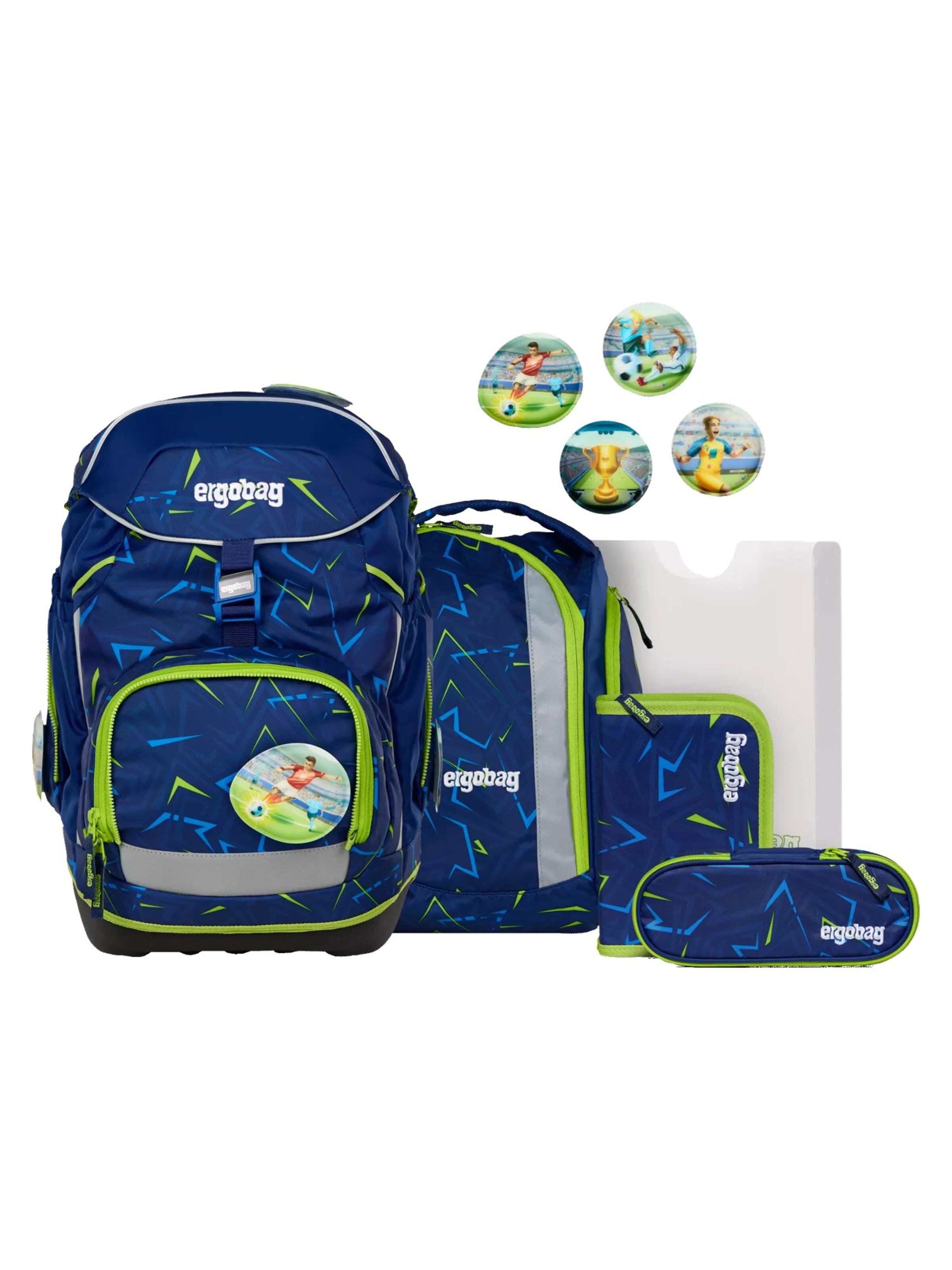 ergobag Backpack 'Schulranzen-Set pack Set' in Blue: front