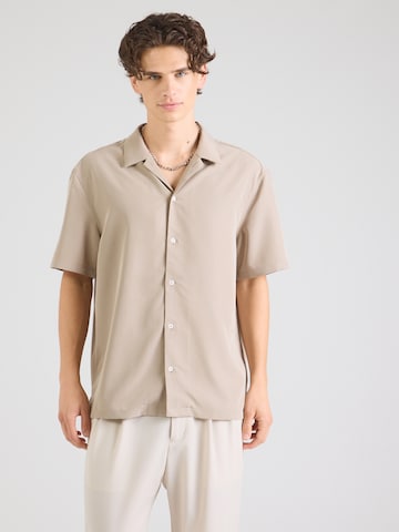 Calvin Klein Comfort Fit Skjorta i beige: framsida