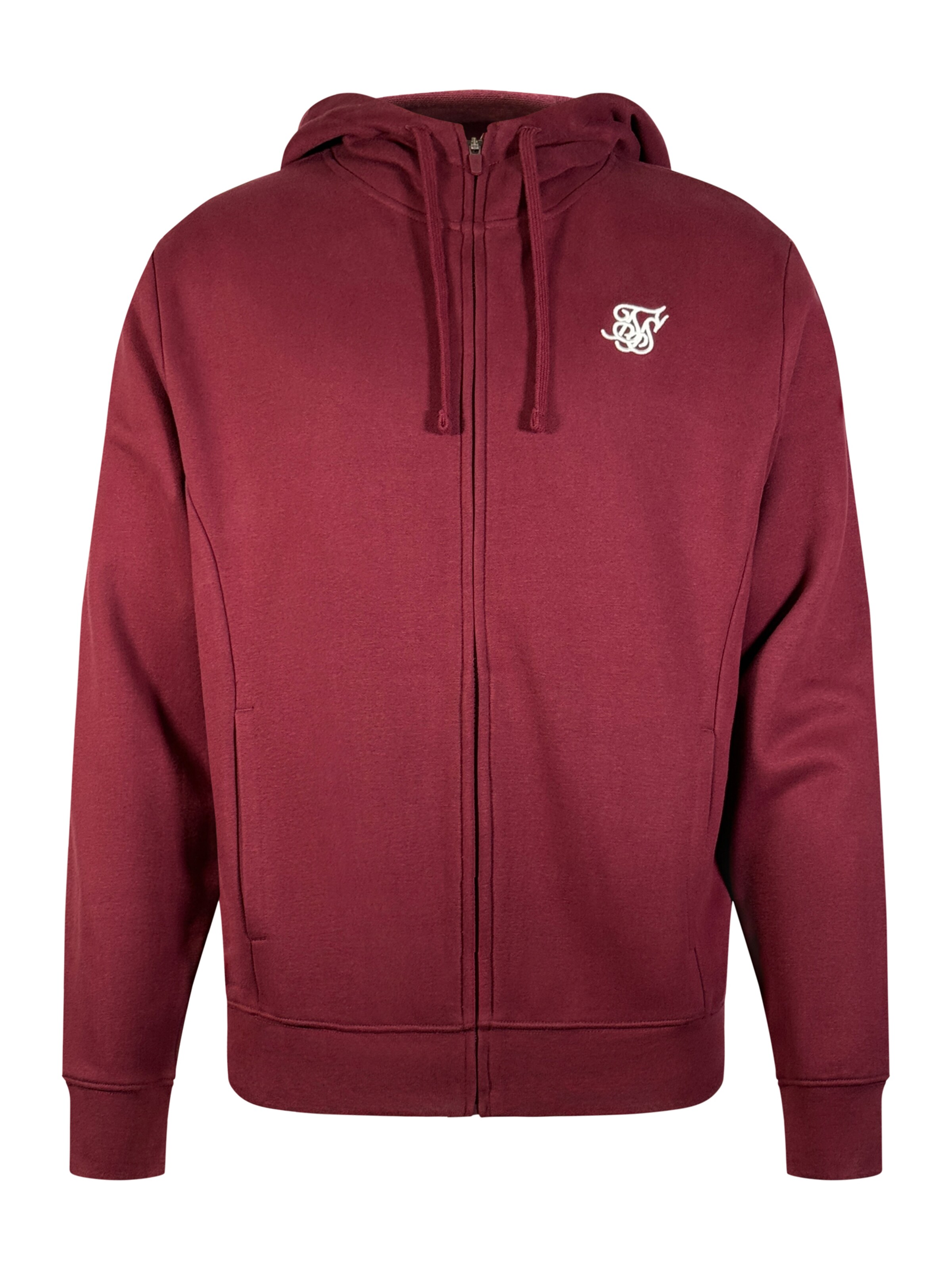 Giacca di felpa di SikSilk in rosso: frontale