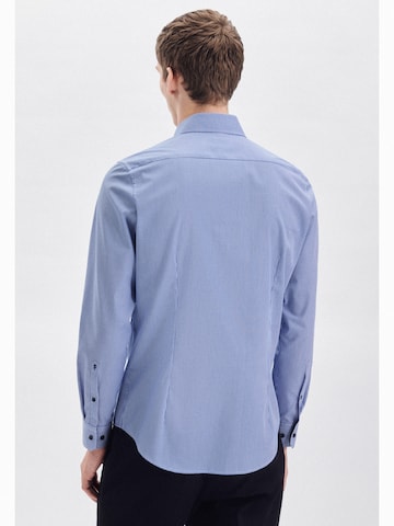 mėlyna SEIDENSTICKER Priglundantis modelis Dalykinio stiliaus marškiniai