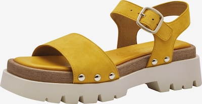 TAMARIS Sandale in creme / braun / gelb, Produktansicht