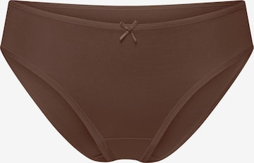 cfab (formerly creamy fabrics) Panty 'Basic Cotton Slip' in Brown: front