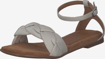 UNISA Sandalen met riem in Beige: voorkant