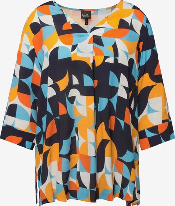 Ulla Popken Blouse in Blauw: voorkant