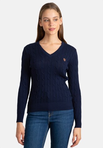Sir Raymond Tailor Sweater 'Frenze' in Blue: front