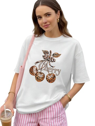 T-shirt GORHEY en blanc : devant