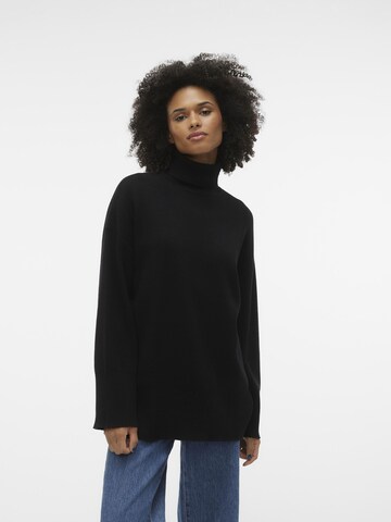 VERO MODA Sweater 'Gold Needle' in Black