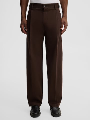 STRELLSON Loosefit Pantalon in Bruin: voorkant