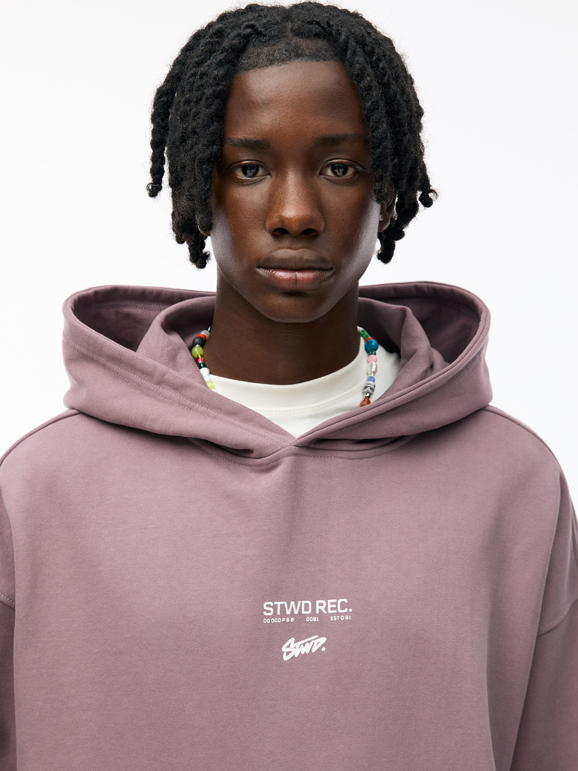 Pull Bear Felpa in Blu Violetto ABOUT YOU