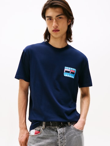 Tommy Jeans - Camiseta en azul: frente