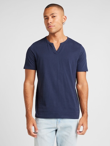 QS T-Shirt in Blau: Vorderseite