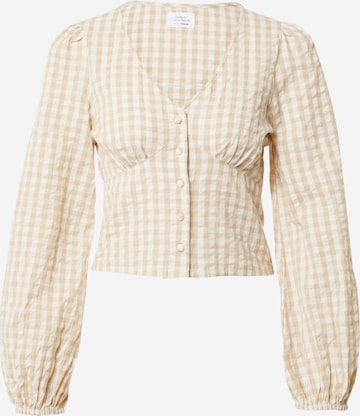 Camicia da donna 'Hailey' di Daahls by Emma Roberts exclusively for ABOUT YOU in beige: frontale