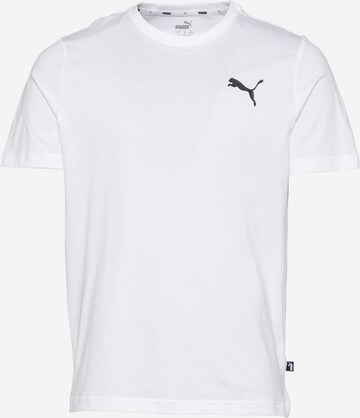 PUMA Performance Shirt 'Essentials' in White: front