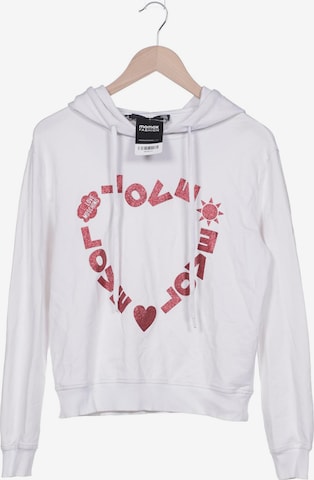 Love Moschino Sweatshirt & Zip-Up Hoodie in S in White: front