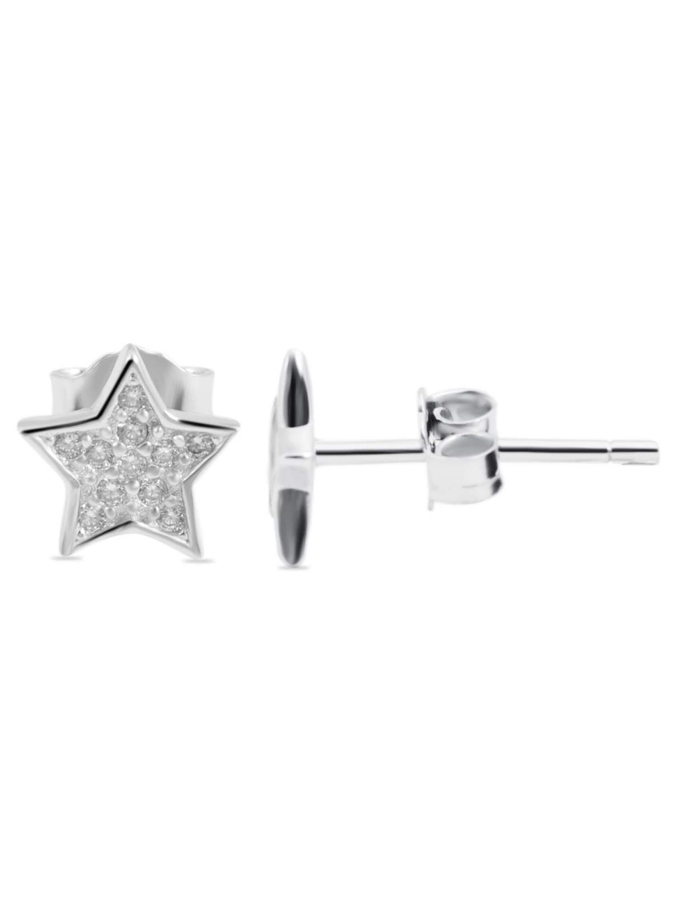 Akzent Ohrringe 'Stina, 925 Sterlingsilber, langlebig'‌‌ in Silber